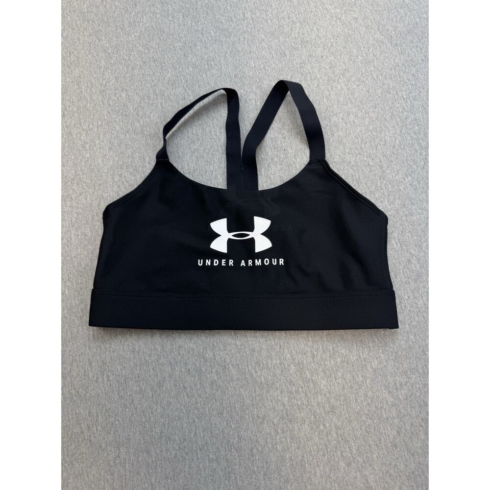 Under Armour Sports‎ Bra Womens Medium Black Stretch Compression Racerback